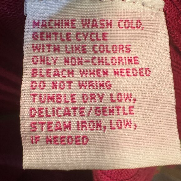 Pappagallo Woman 3X Ribbed Knit Sweater Pink & Green Trim - Picture 6 of 6